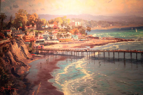 Painting of the Village by Thomas Kinkade
