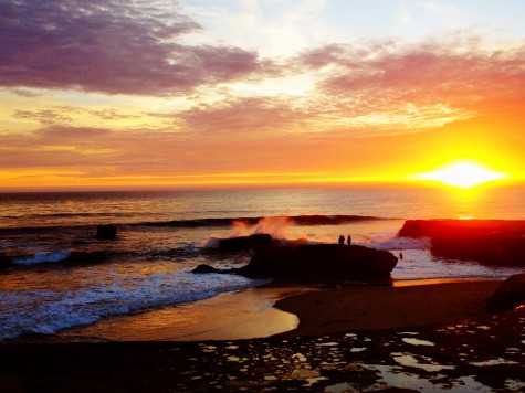 Pleasure Point at sunset