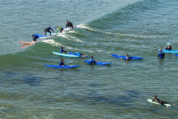 Surfing lessons with Richard Schmidt Surf School