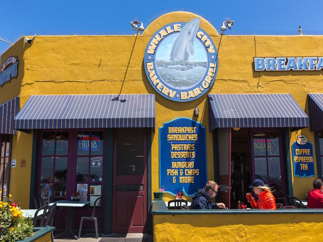 Store front of Whale City Diner in Davenport