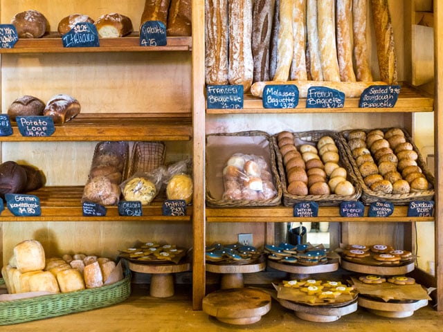 Pastries and bread at The Buttery