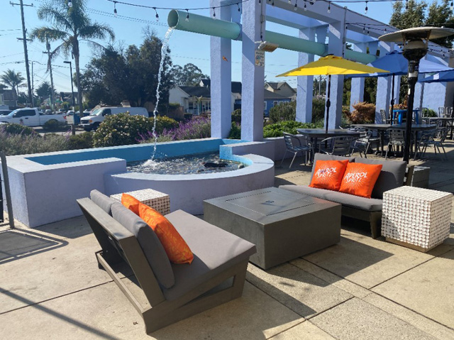 A view of the patio at Seabright Social. 