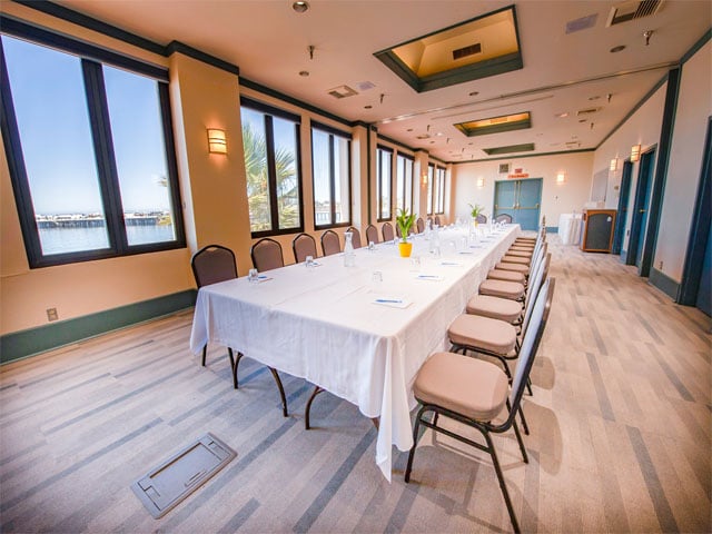 Conference room overlooking Main Beach at the Cocoanut Grove. 