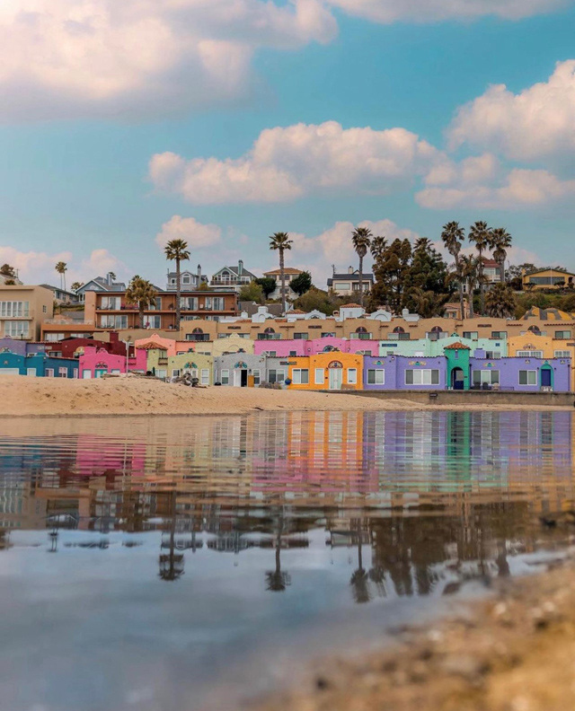 Best of 2021: This Photo is one of the top posts for 2021 on the Visit Santa Cruz County Social Media Channels. This photo of the Venetian buildings in the Capitola Village by Micah Diele.