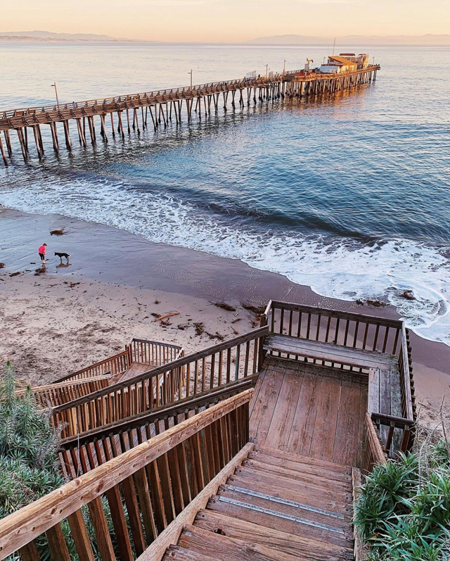 Best of 2021: This Photo is one of the top posts for 2021 on the Visit Santa Cruz County Social Media Channels. This photo is of Capitola Beach Stairs by SantaCruzBucketList.