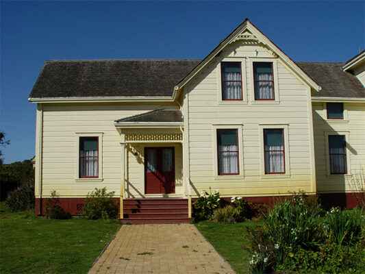 A cream colored building that is at Wilder Ranch