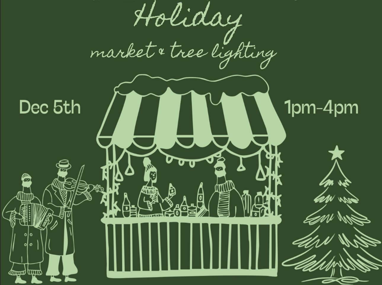 Aptos Village Green: Holiday Market and Tree Lighting
