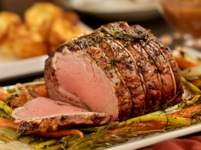 Roast at Chaminade's Christmas Eve Dinner