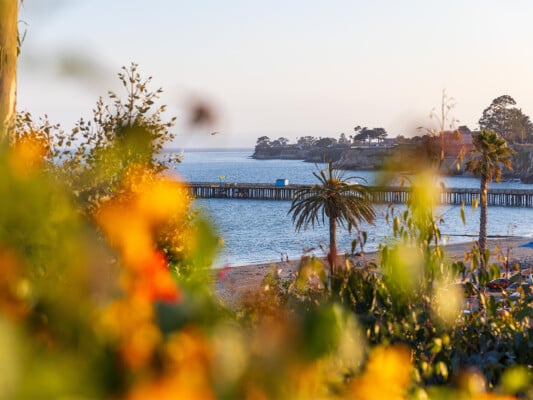 View of Capitola Village from the steps. Photographed by Daniel Gorostieta