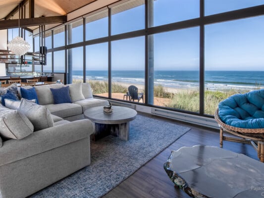 Living Room overlooking the bay at Pajaro Dunes Resort.