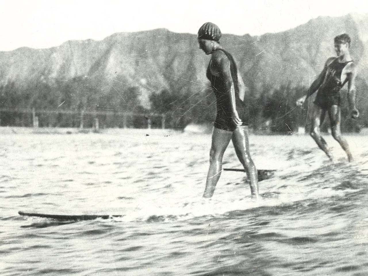 Dorothy Becker surfing