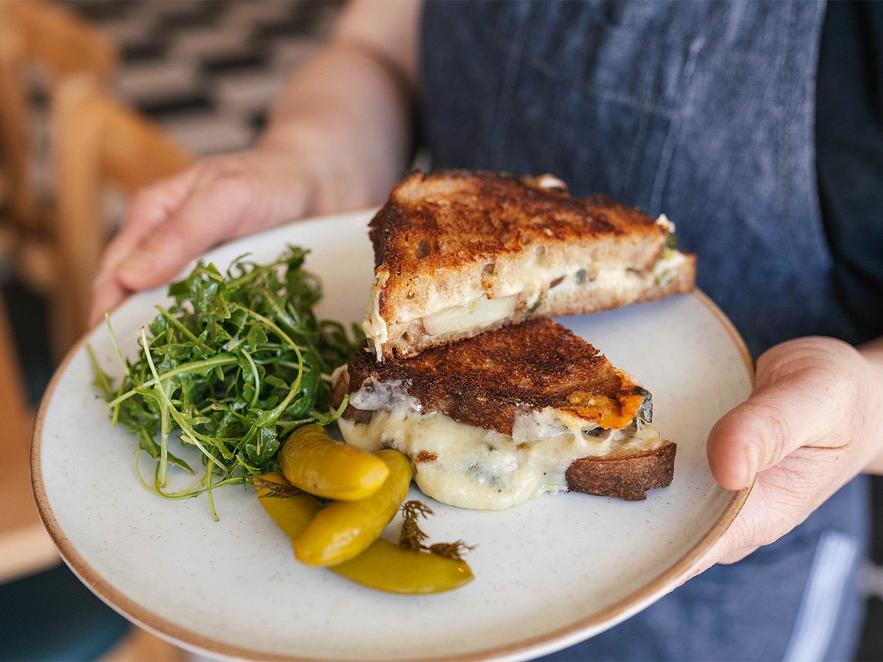 Sandwich at Midway Restaurant. Photographed by Liz Birnbaum, the Curated Feast