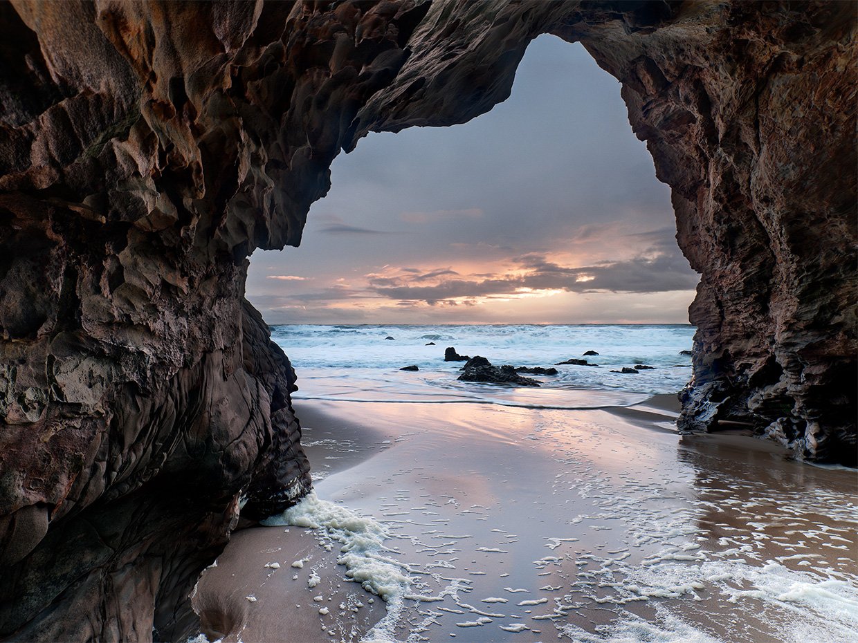 Davenport Coast Natural Arch by Jim Patterson Photography