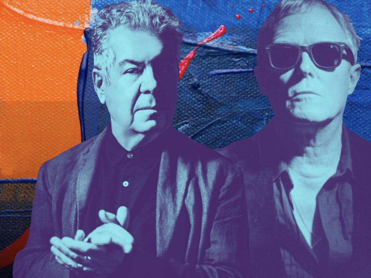 Stylized image of Lol Tolhurst & David J