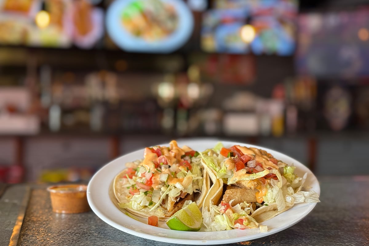 Fish Tacos at Ranch Milk. Photographed by Monica Multer