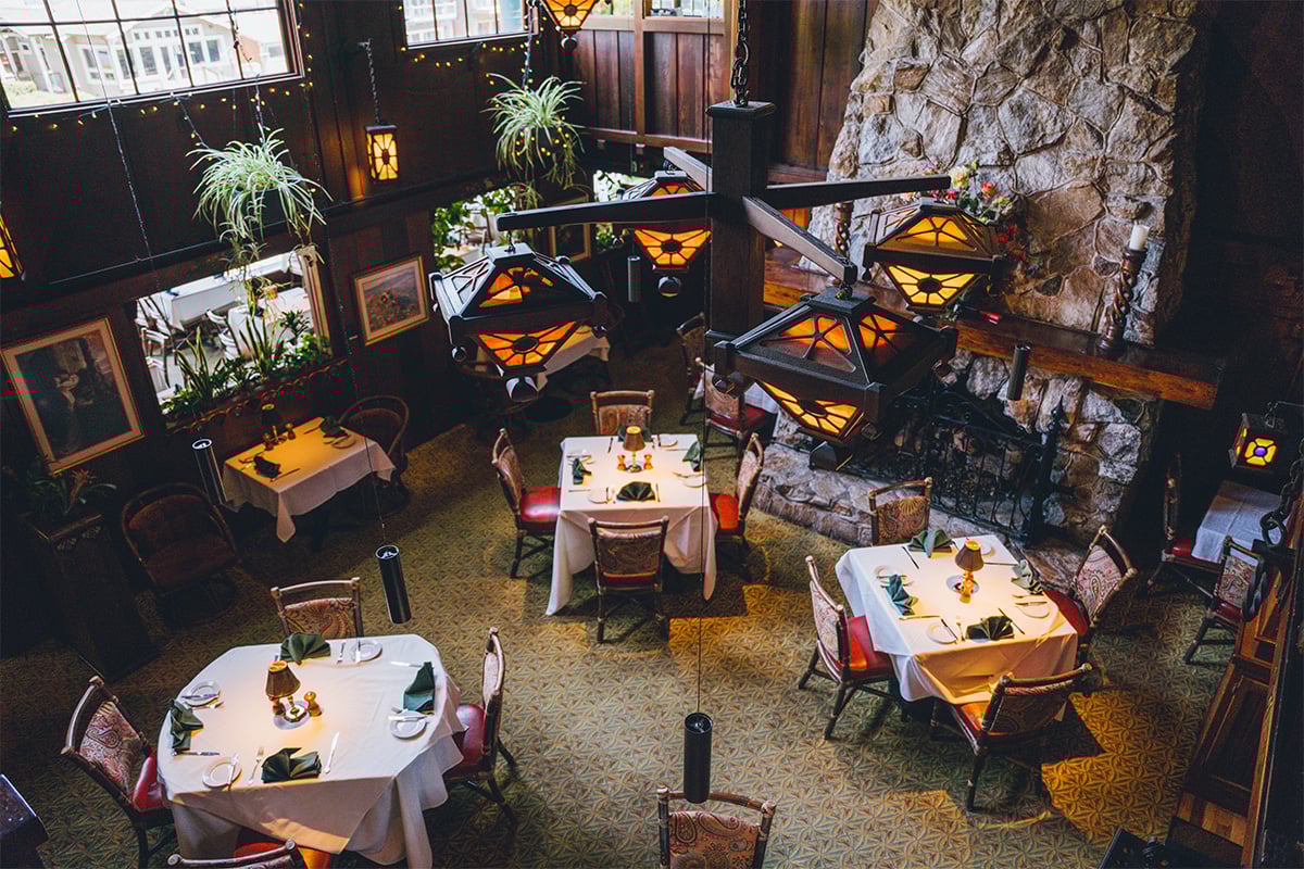 Dining area at Shadowbrook. Photographed by Liz Birnbaum, The Curated Feast