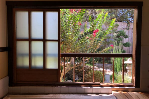 Garden view from the spa at Well Within Spa. Photographed by Molly Ressler