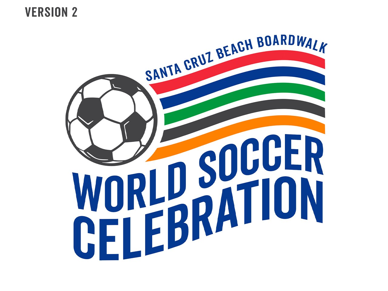 Santa Cruz Beach Boardwalk World Soccer Logo