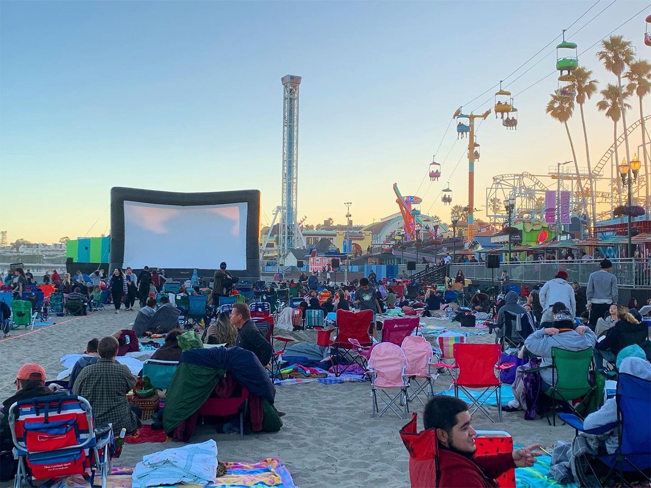 Santa Cruz Beach Boardwalk Movies on the Beach