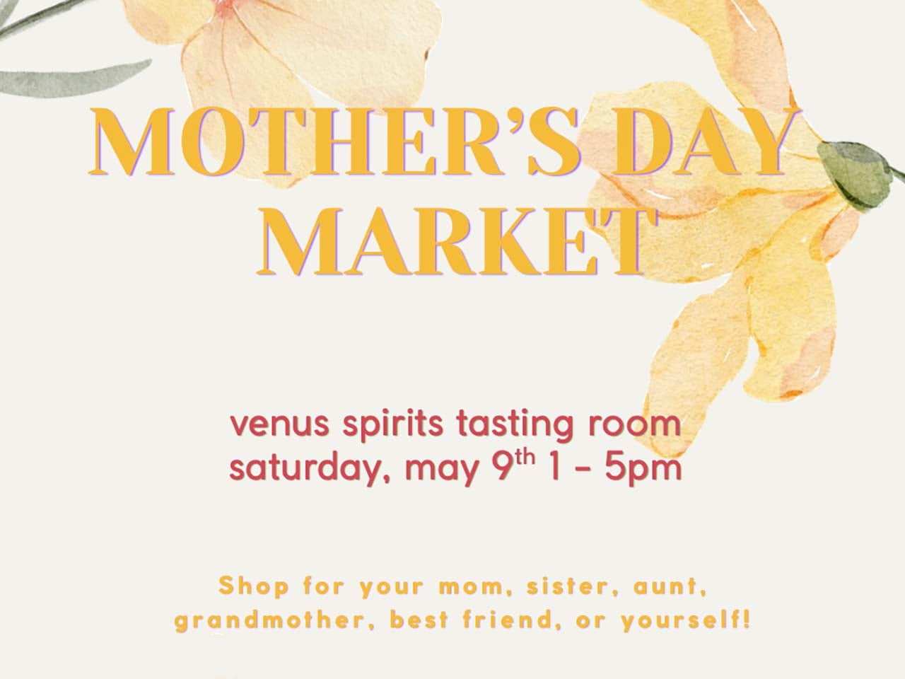 Water color images of flowers with market details printed over.