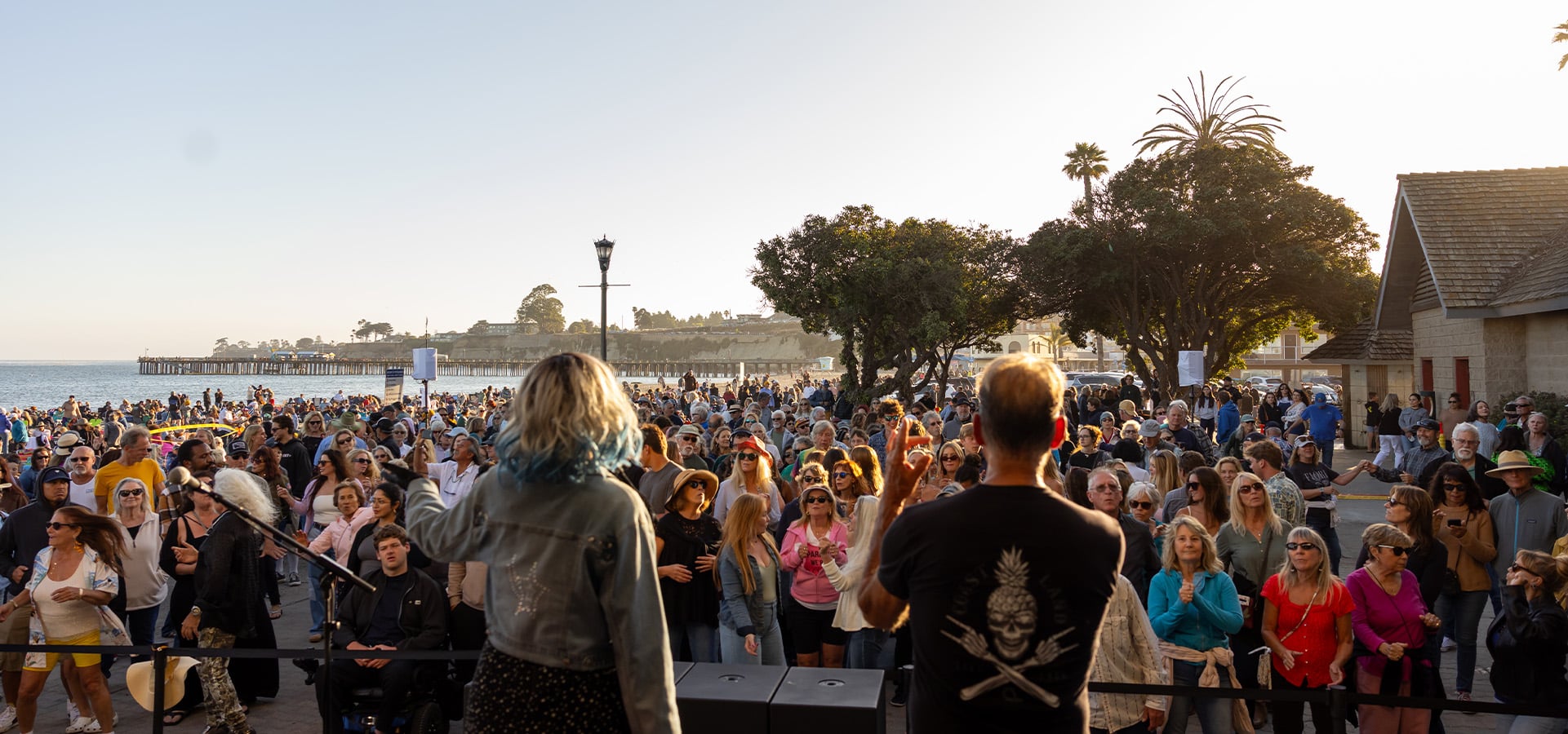 People enjoying live concert at the Capitola Twilight Concert. Photographed by Daniel Gorostieta