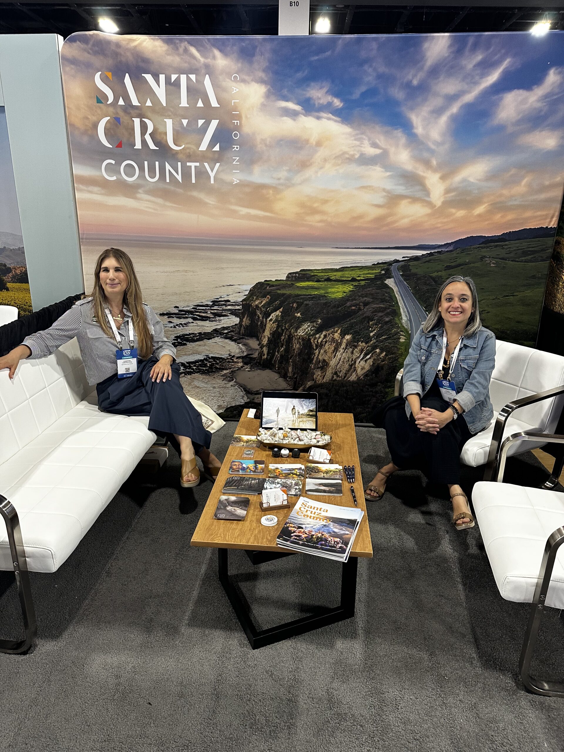 Christina Glynn, Director of Communications, and Flavia Oliveira, Director of Sales and Travel Trade, representing at the largest international trade show, IPW