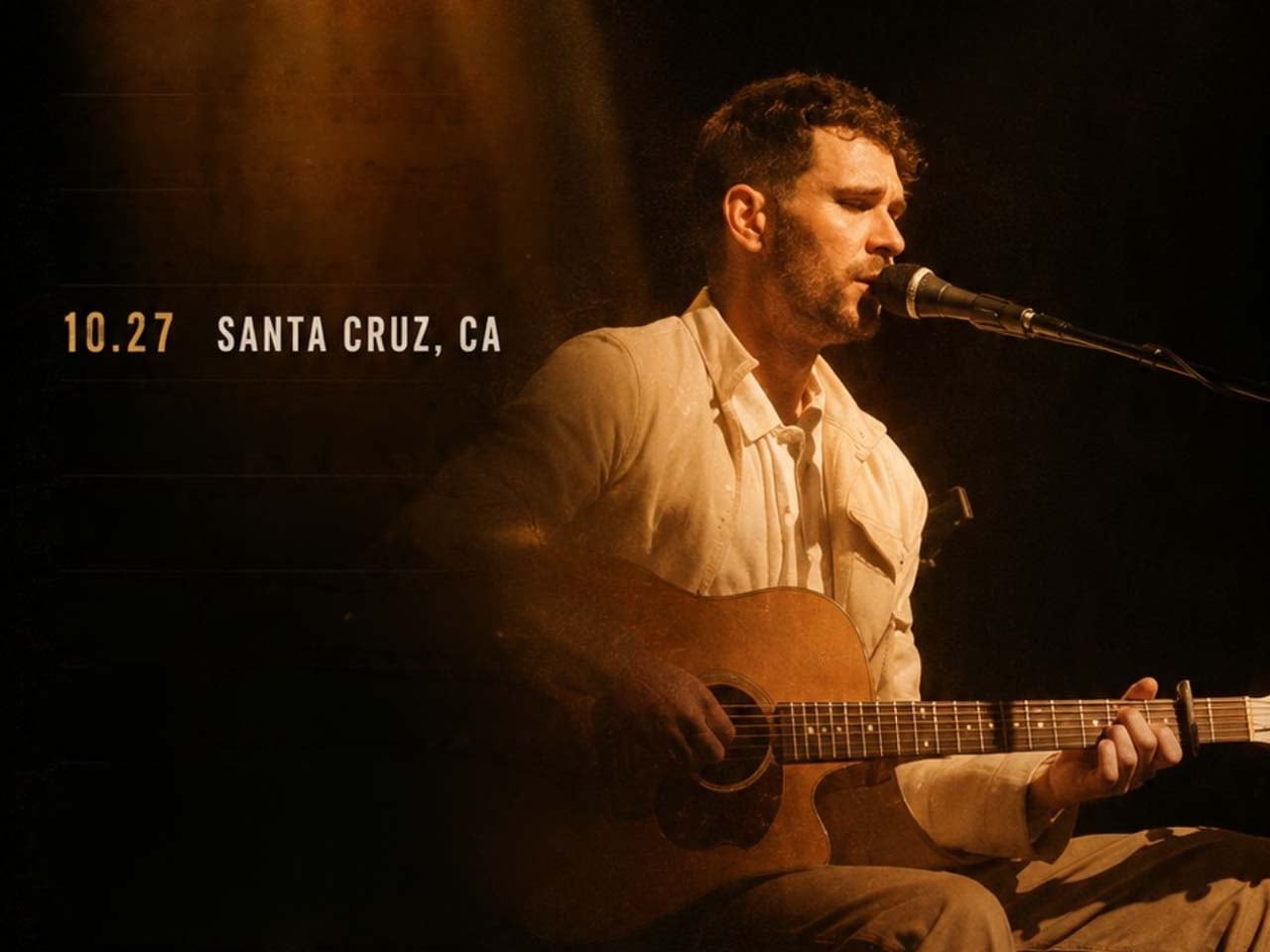 Man with an acoustic guitar