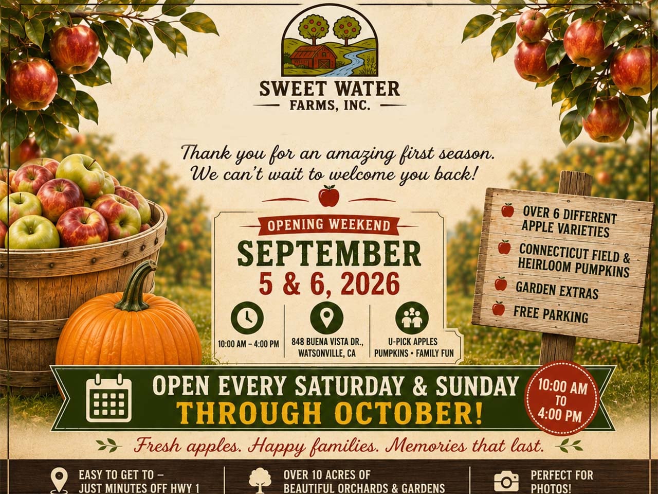 Sweet Water Farms: U-Pick Apples