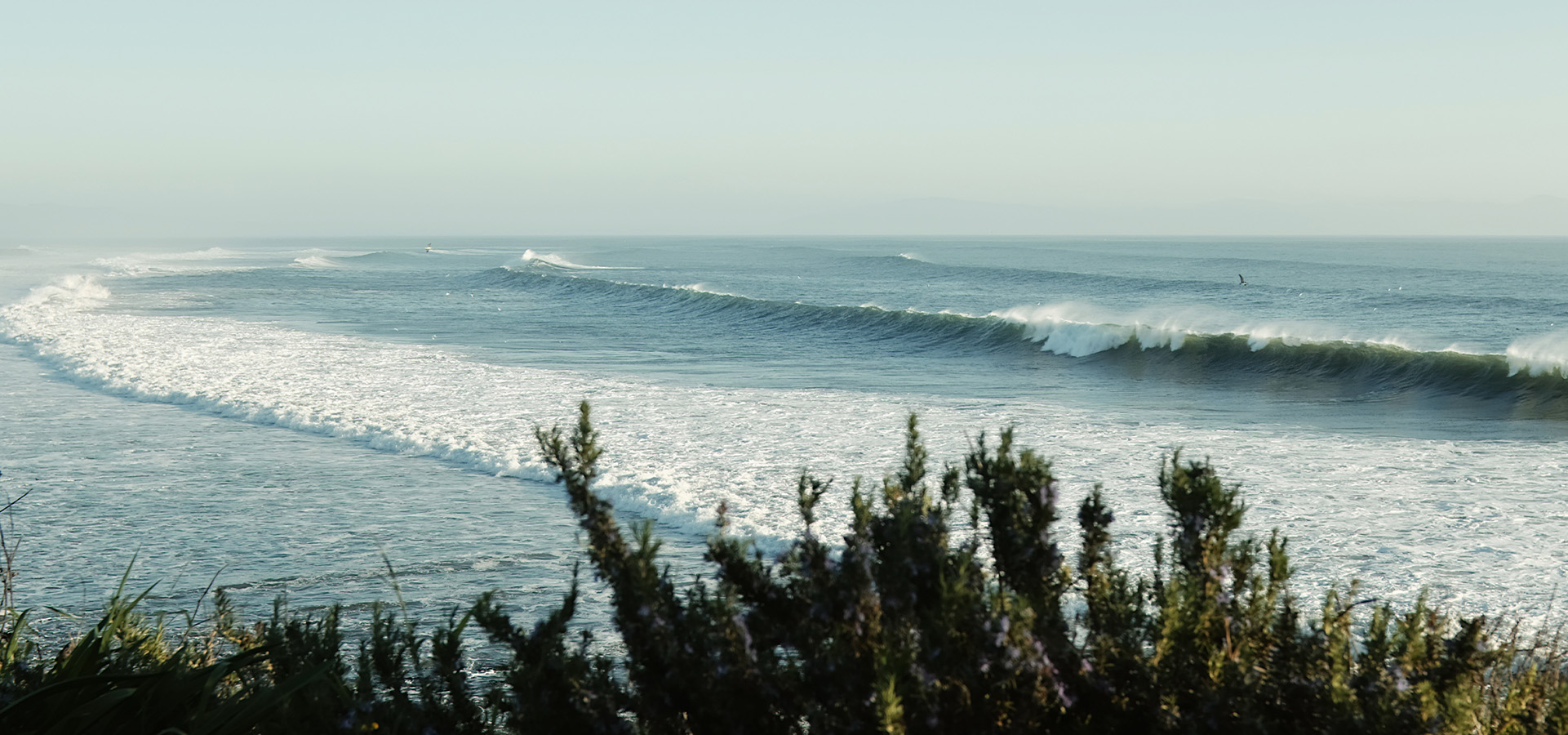 Barrel Wave at Santa Maria Beach. Photographed by Desi Wishart