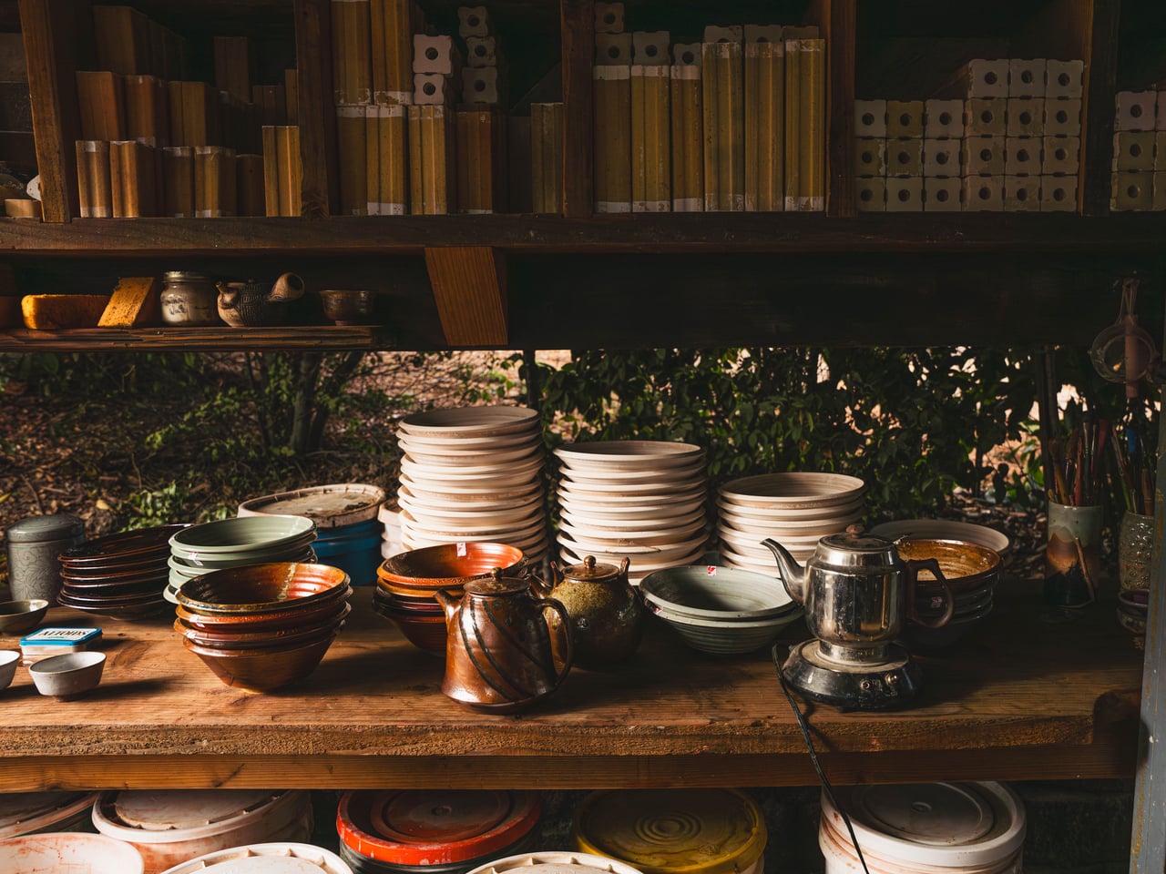 Artist pottery studio